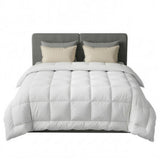 Giselle Bedding Wool Quilt 500GSM Thick King Winter Doona Baffle Box Construction 100% Wool Filling