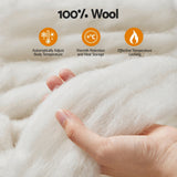 Giselle Bedding Wool Quilt 500GSM Thick King Winter Doona Baffle Box Construction 100% Wool Filling