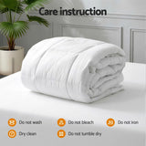 Giselle Bedding Wool Quilt 500GSM Thick Queen Winter Doona Baffle Box Construction 100% Wool Filling