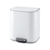 Cefito 20L Trash Bin Steel Pedal Bins Soft Close Kitchen Rubbish Waste Can White