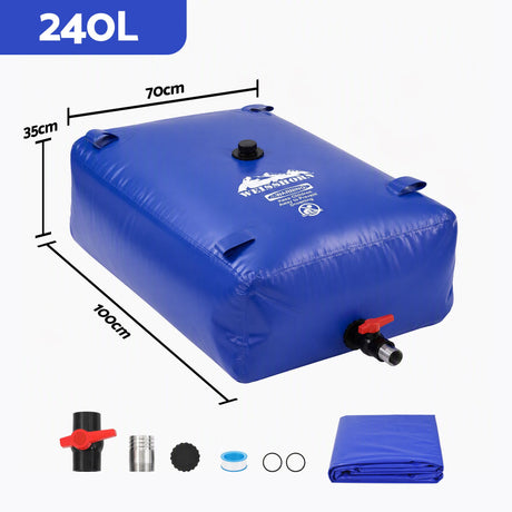 Portable camping appliances, 240L, folds flat.