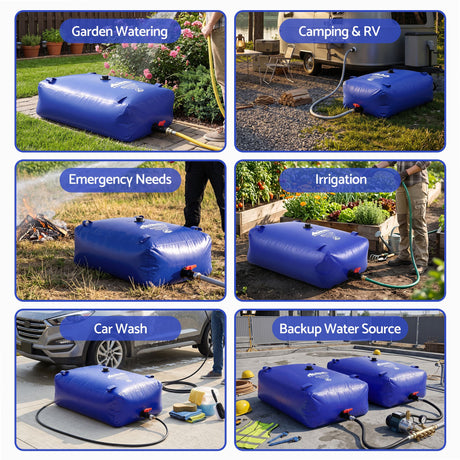 Portable camping appliances, 240L, folds flat.