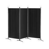 Black room divider, 260x180cm, foldable.