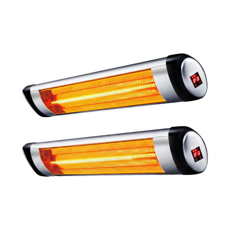 Devanti 2PCS Electric Radiant Strip Heater Indoor Outdoor Patio Remote Control 1500W - Shoppers Spot Appliances > Heaters > Patio Heaters - Alternate view 7