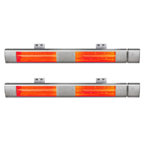 Devanti 2PCS Electric Strip Heater Radiant Infrared Heaters Remote Control 3000W - Shoppers Spot Appliances > Heaters > Patio Heaters - Alternate view 3