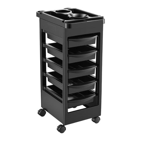 Mobile hairdressing cart.