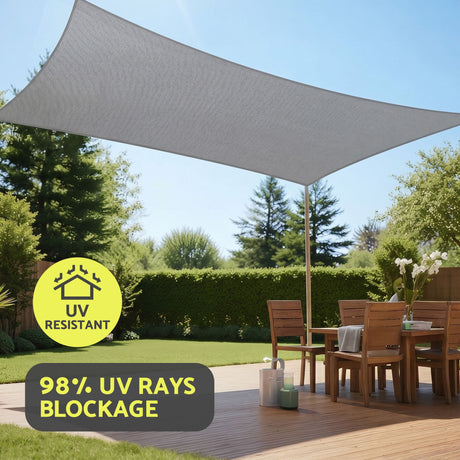 Instahut grey canopy rectangle, breathable.