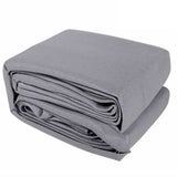 Instahut grey shade cloth, 6x6x6m, breathable.