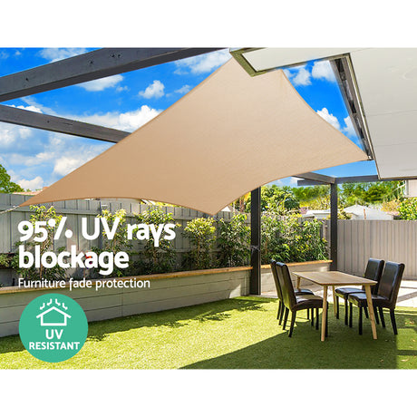 Instahut waterproof shade cloth, 3x4m, 4m.