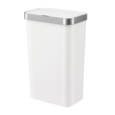 Devanti 50L motion sensor kitchen rubbish bin in white