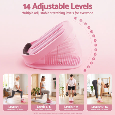 Pink adjustable gym equipment, lightweight.