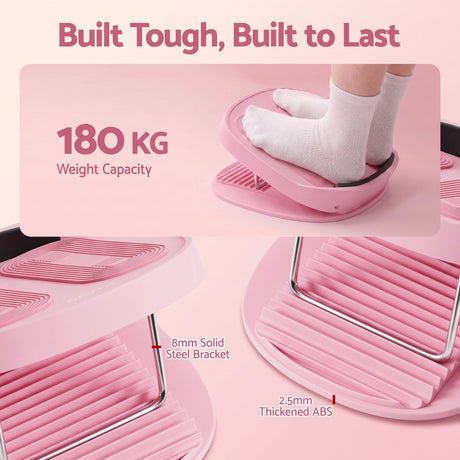 Pink adjustable gym equipment, lightweight.