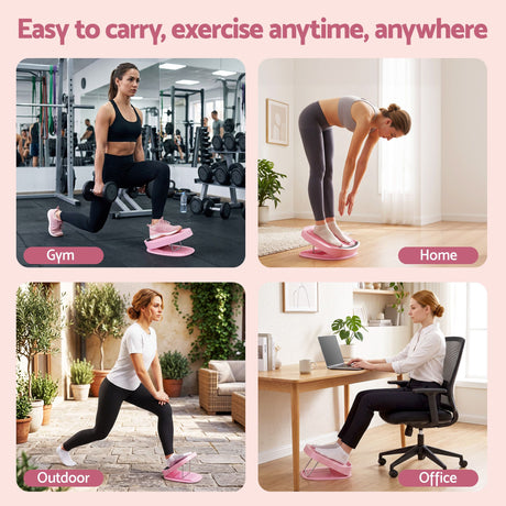 Pink adjustable gym equipment, lightweight.