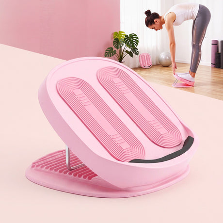 Pink adjustable gym equipment, lightweight.