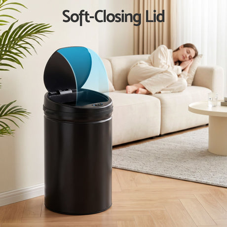 Devanti black touchless sensor bin, 30L.