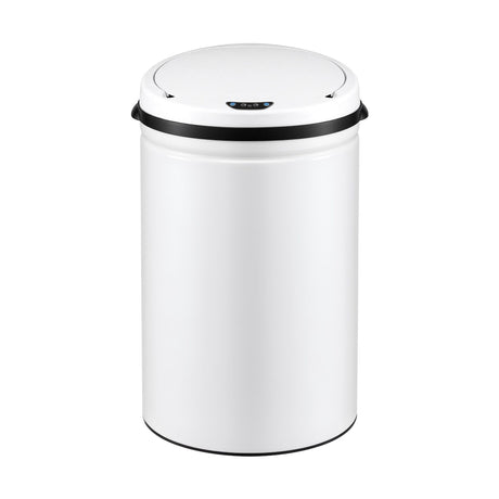 Devanti white touchless sensor bin, 30L.