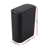 Devanti 21L slim motion sensor bin, black