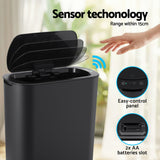 Devanti 21L slim motion sensor bin, black