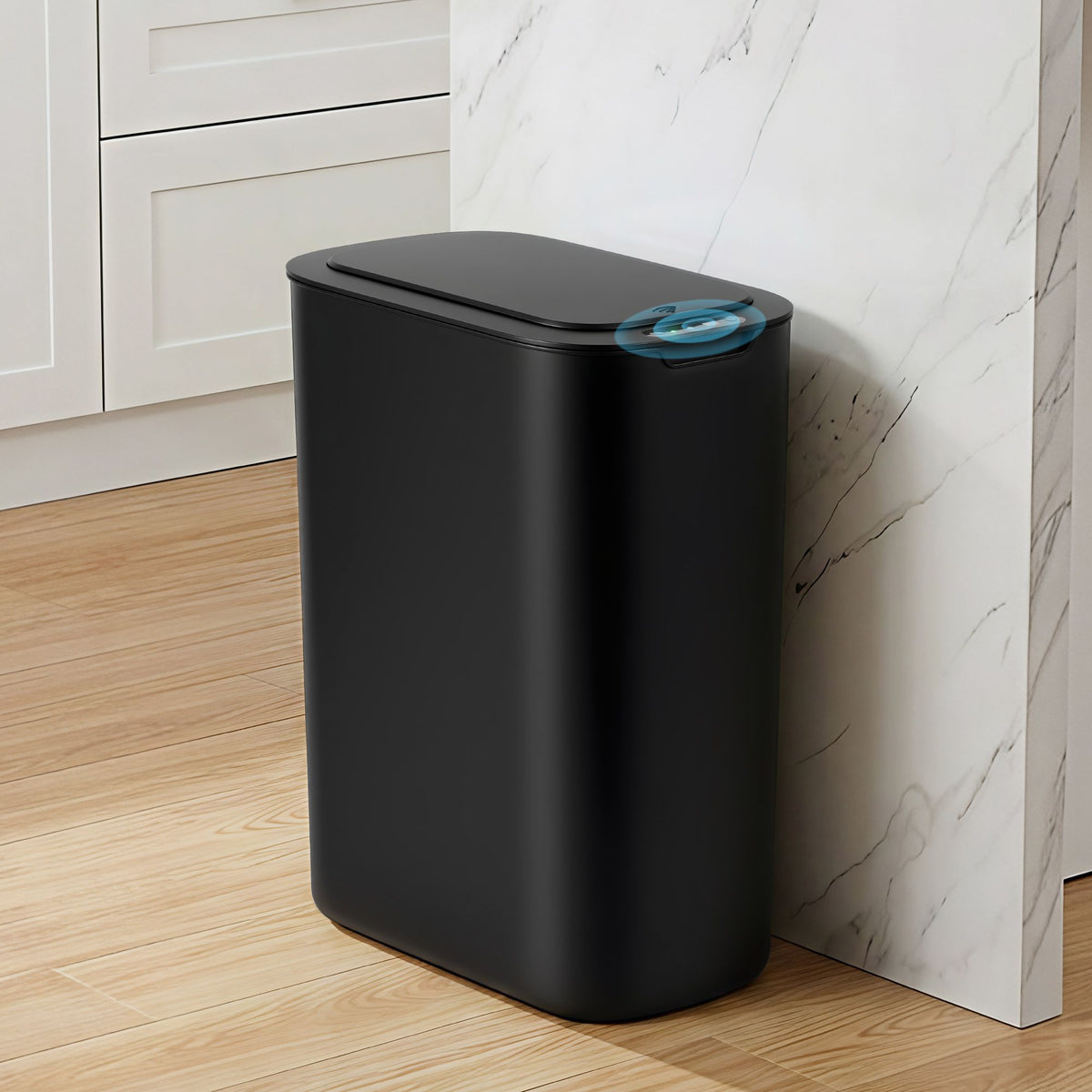 Devanti 21L slim motion sensor bin, black