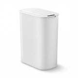 Devanti Automatic Trash Bin with Lid 21L Motion Sensor Kitchen Bin Touchless Garbage Can Plastic Slim Rubbish Bin with Liner Holder for Kitchen, Home, Office, White