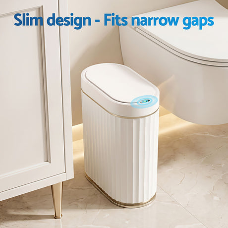 Devanti Sensor Bins 7L Motion Sensor Trash Can Slim Touchless Automatic Waste Bin White - Shoppers Spot Home & Garden > Kitchen Bins > Automatic Bins - Alternate view 6