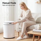 Devanti 20L Automatic Sensor Bin Touchless Rubbish Waste Bin White Kitchen.