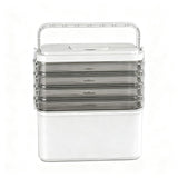 Artiss 5 Tier Portable Storage Box Detachable with Handles Plastic Clear