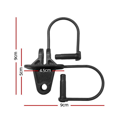 Black electric fence, 200pcs, UV resistant.