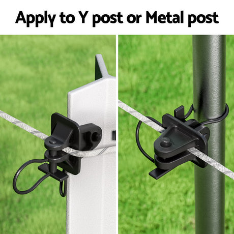 Black electric fence, 200pcs, UV resistant.