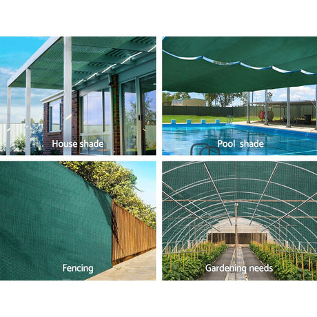 Instahut Shadecloth green shade cloth, 1.83x20m.
