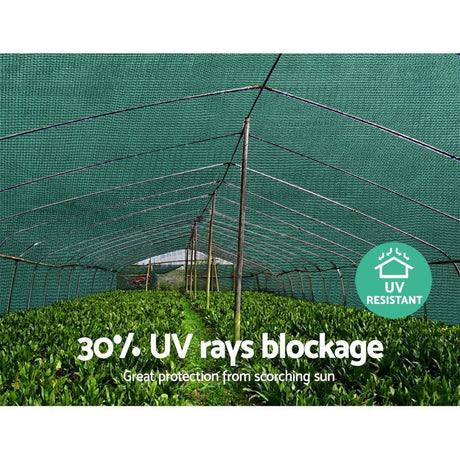 Instahut Shadecloth green shade cloth, 1.83x20m.