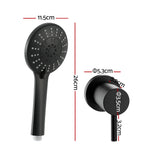 Cefito 4.5" Handheld Shower Head Round with Wall Twin Swivel Bathroom Tap