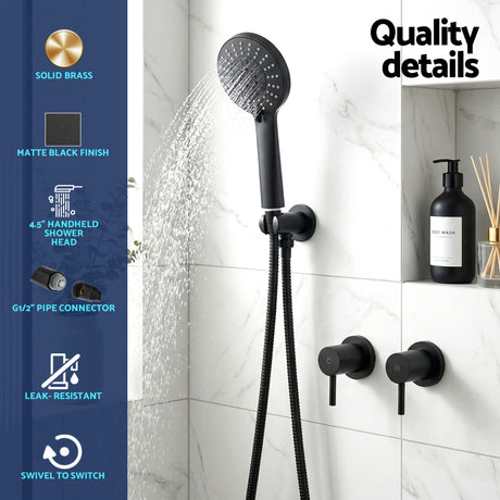 Cefito handheld shower head, lightweight.