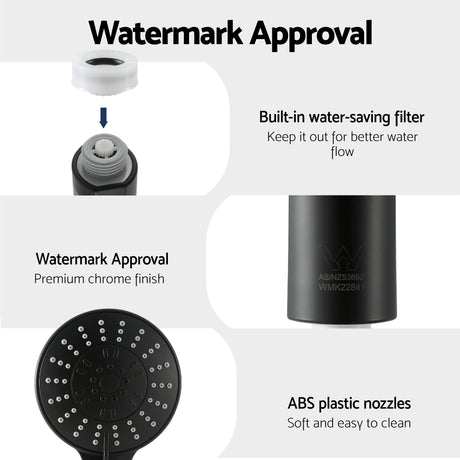 Cefito handheld shower head, lightweight.