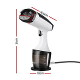 Devanti Clothes Steamer, 1500W Powerful Fast 30s Heat-Up Continuous Steam Lock 160ml Tank Fabric Brush Portable Handheld Steam Iron for Home Travel Business Trip