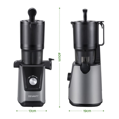 DEVANTI Slow Juicer Cold Press 200W for Fruit Vegetable Juice - Shoppers Spot Commercial > Commercial Others > Distilling & Brewing - Alternate view 2