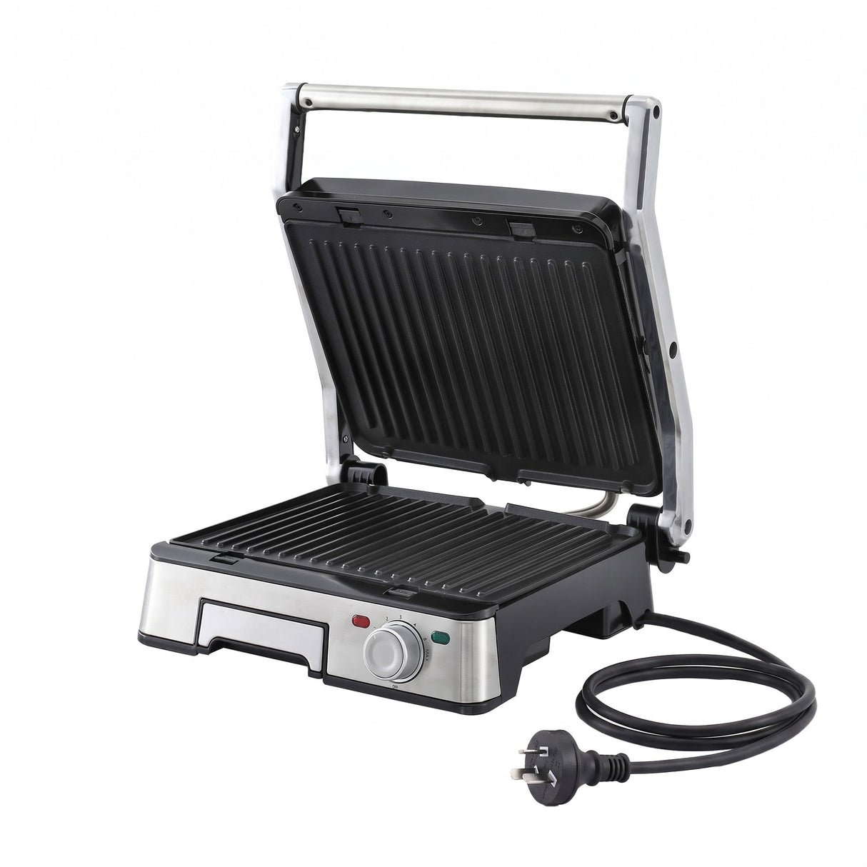 Devanti 2000W 3-in-1 Panini Press Grill Sandwich Maker 180° Open 4 Slice