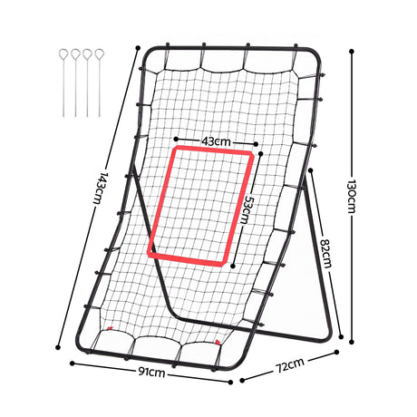 Everfit Rebounder practice target screen, 143cm.