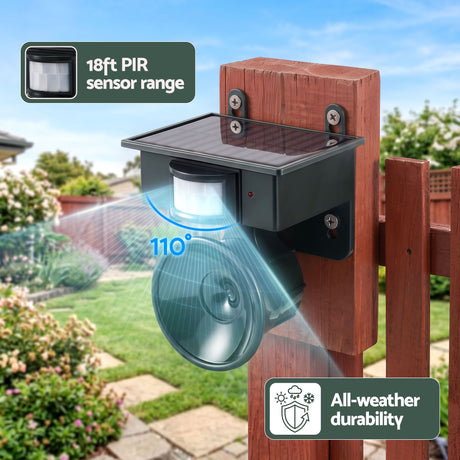 Gardeon Deterrent green solar motion sensor.
