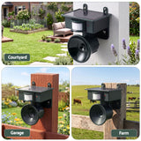 Gardeon Solar Ultrasonic Animal Deterrent PIR Motion Sensor Outdoor Garden Green
