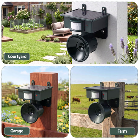 Gardeon Deterrent green solar motion sensor.