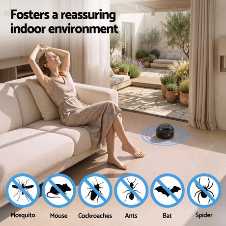 Black modes pest repeller.