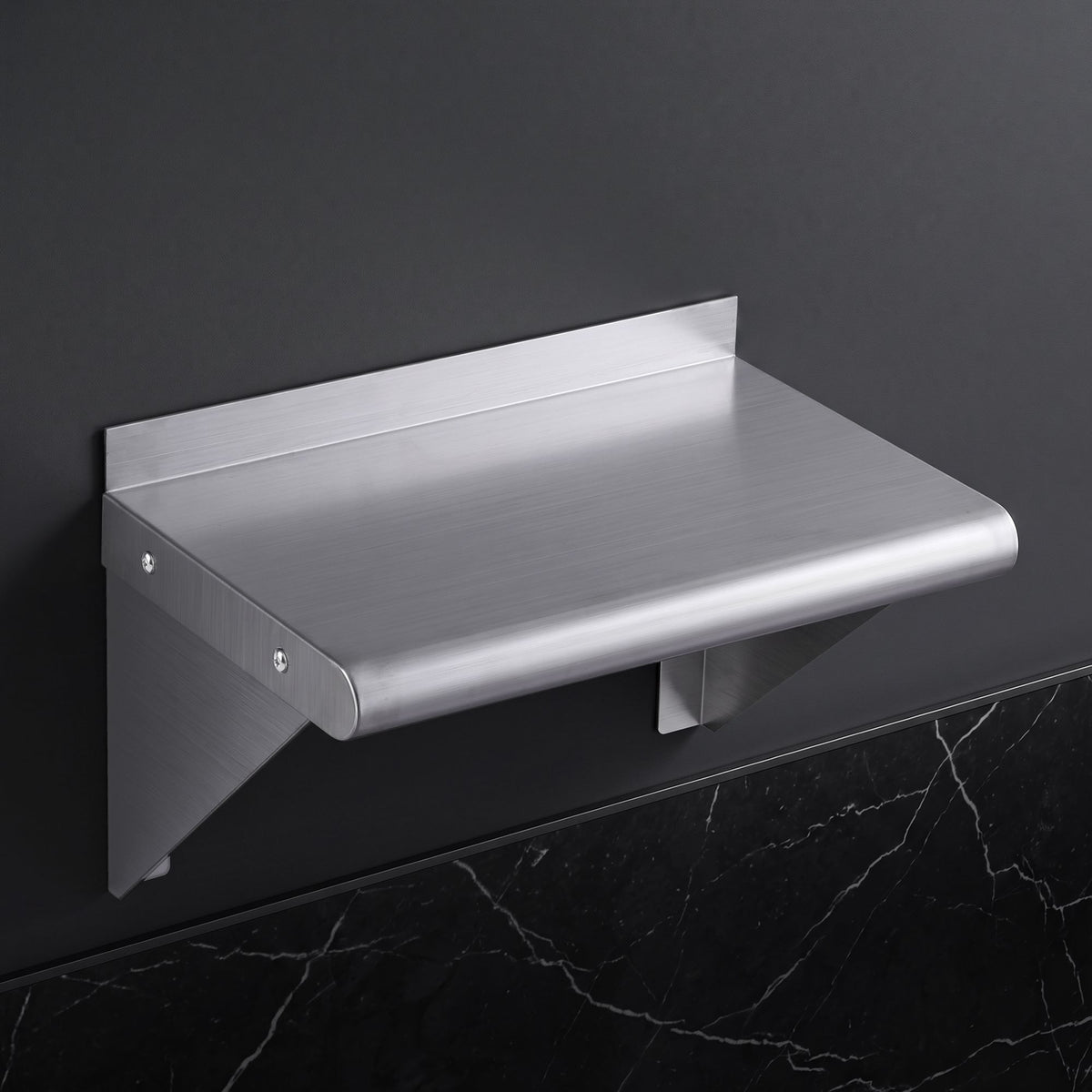 Cefito 410 x 250mm 430 Stainless Steel Compact Kitchen Wall Shelf.