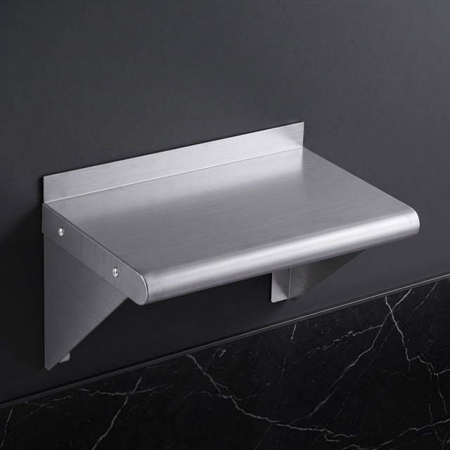 Cefito 410 x 250mm 430 Stainless Steel Compact Kitchen Wall Shelf.