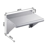 Cefito 410 x 250mm 430 Stainless Steel Compact Kitchen Wall Shelf.