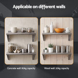 Cefito 410 x 250mm 430 Stainless Steel Compact Kitchen Wall Shelf.