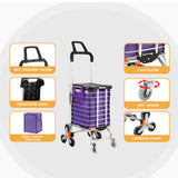 Emajin Shopping Cart Trolley 35L Foldable Climbing Wheels