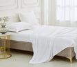 Dolphy Linen 50/50 Polycotton Percale White Commercial Flat Sheet (Top Sheet)