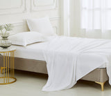 Dolphy Linen 50/50 Polycotton Percale White Commercial Flat Sheet (Top Sheet)
