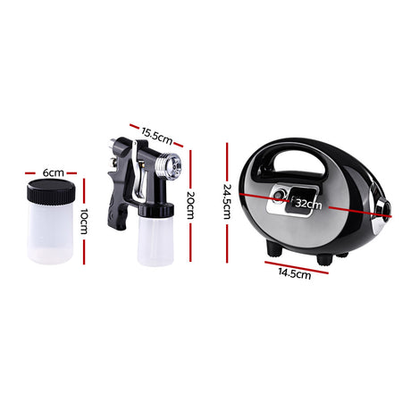 Alba. Spray Tan Machine Spray Gun Spray tent Kit Hvlp System Fixed Speed Sunless.